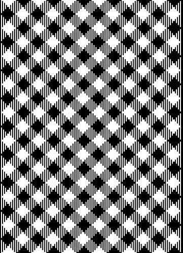 Mosaic Moss Stitch Blanket (side) - Stitch Fiddle