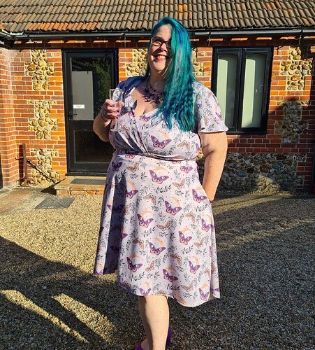 Enjoying some sparkling wine!