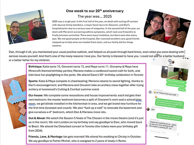 One week to our wedding anniversary front page