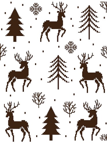 Woodland Reindeer - Stitch Fiddle