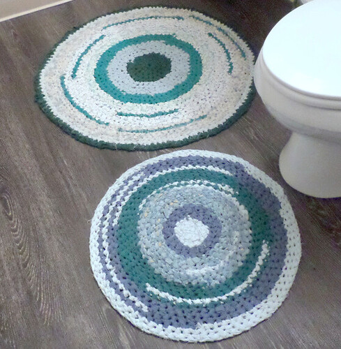 Bathroom Fabric Crochet Rugs