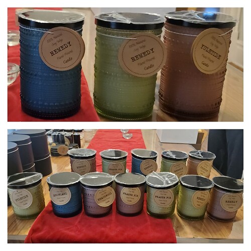 25 hobnail candles