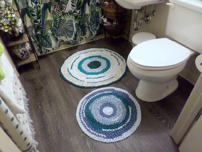 Bathroom Fabric Crochet Rugsa
