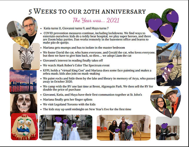 5 weeks to 20th front page