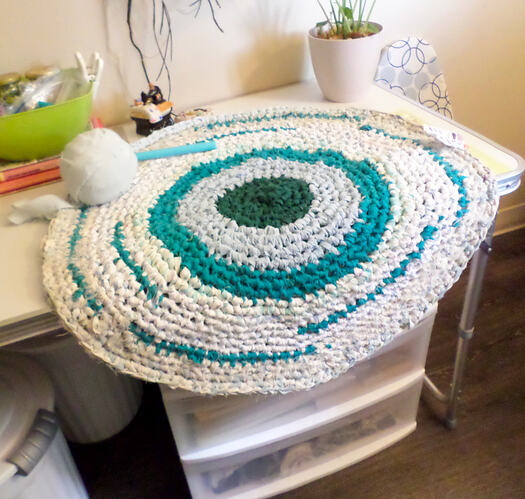 Bathroom Crochet Fabric Ruge