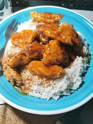 Honey garlic chicken