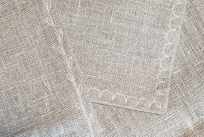 Linen towel detail