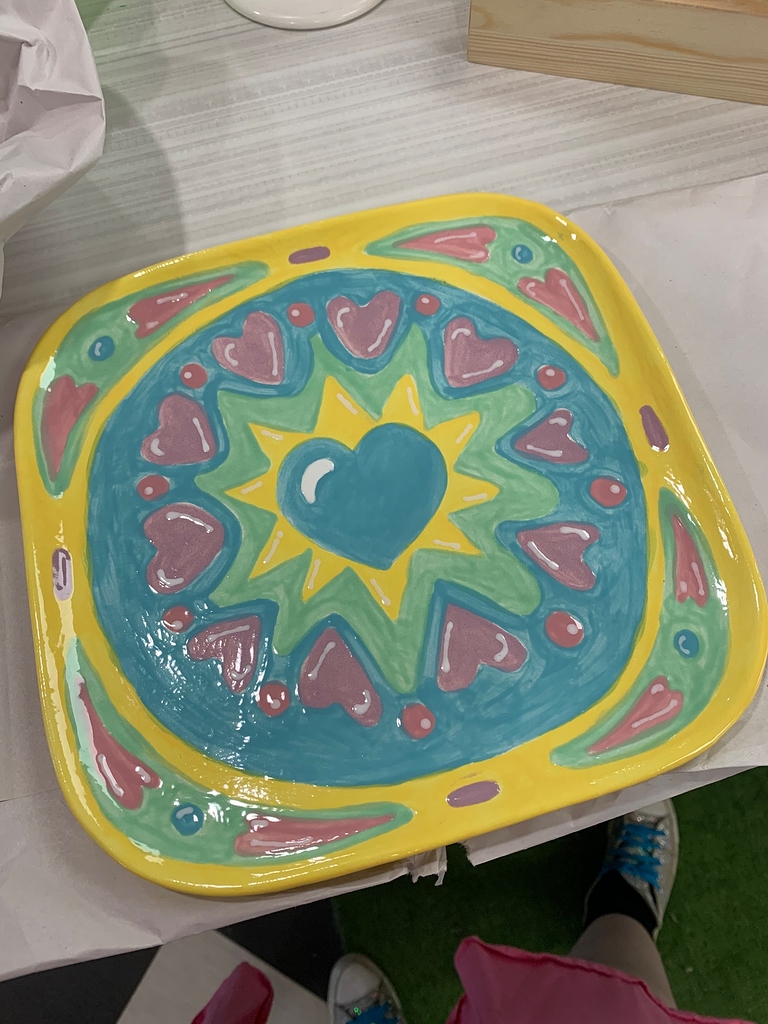 Paint your own ceramic plate Completed Projects the Lettuce Craft Forums