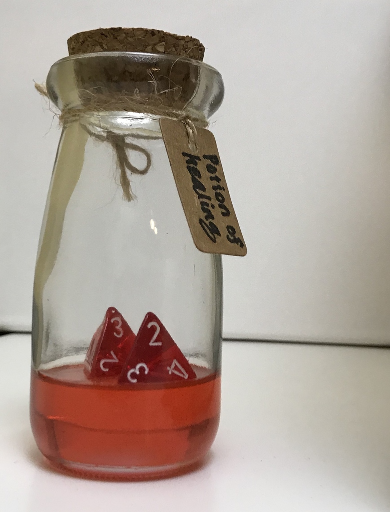 Potion of Healing D&D Dice Roller Completed Projects the Lettuce