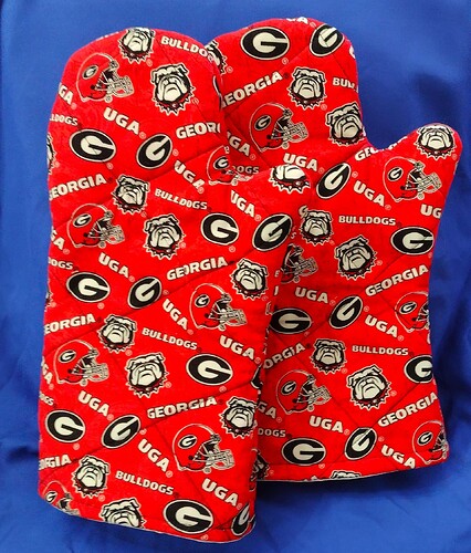 Custom UGA Oven Mitts