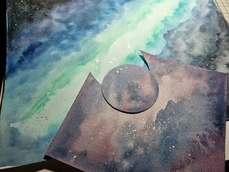 a Astronomy Galazy watercolours