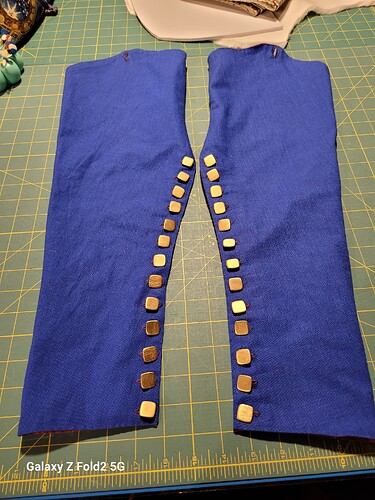 Blue sleeves