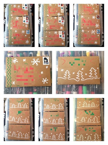 25 xmas card swap envelopes