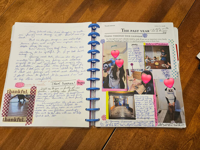 Scrapbook page for January 2025