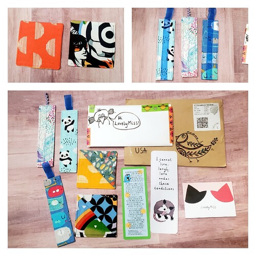 Bookmark swap from LittleCogs