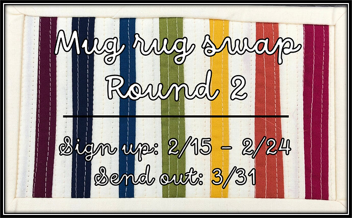 Mug Rug Rnd 2