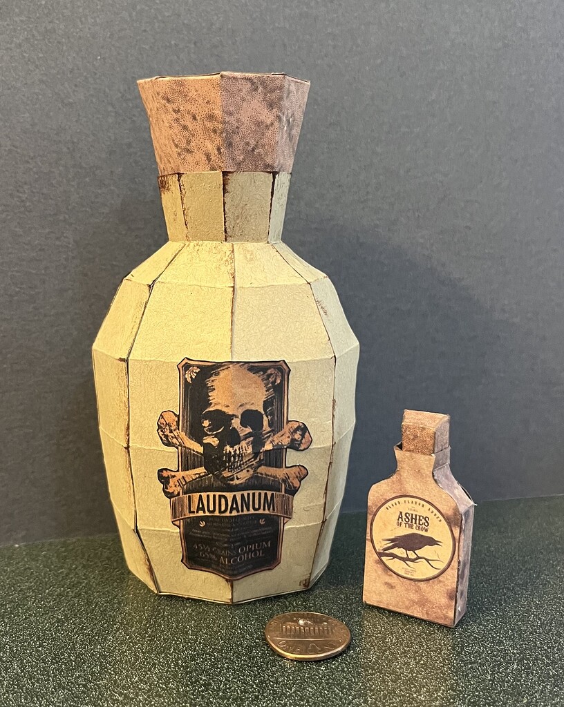 Paper potion bottles - Completed Projects - the Lettuce Craft Forums