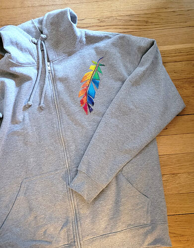 Rainbow Feather Sweatshirt - Copy