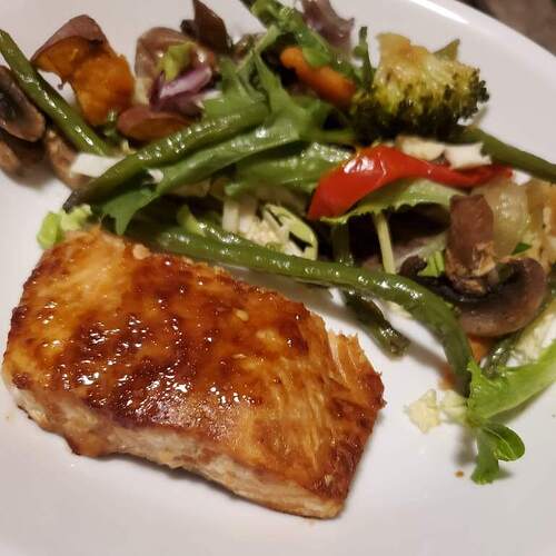 salmon dinner