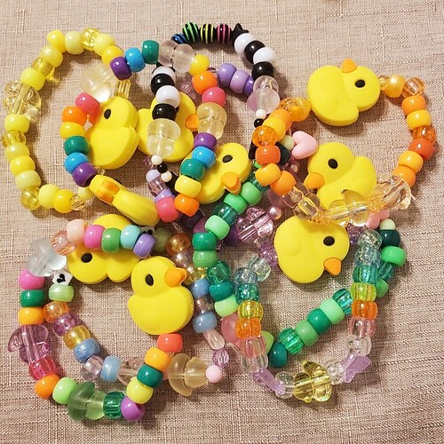 yellow flat ducks