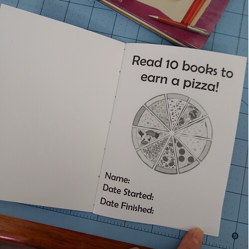 Book It Challenge Zine 2