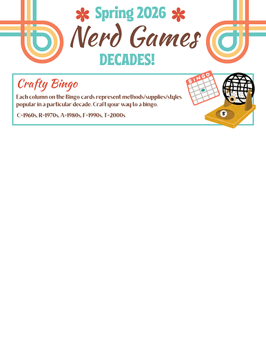 Spring Nerd Games 2026