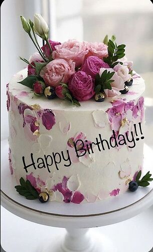 Cake pink and green