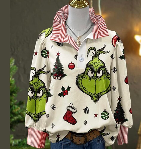 grinch fleece